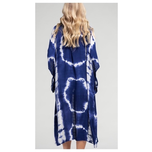 $25 auction start 140 ❤️Pretty tie dye airy kimono - Picture 5 of 7